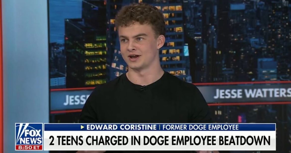 Former DOGE Worker Edward Coristine, AKA “Big Balls” Speaks Out For the First Time Since Being Beaten by DC ‘Teens’ (VIDEO)