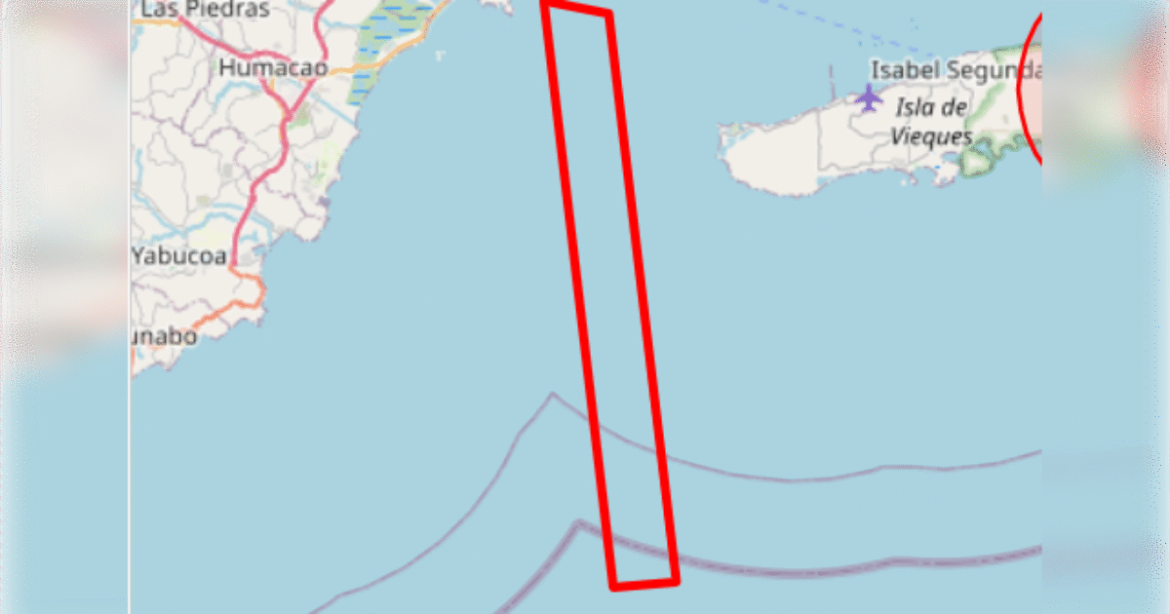 FAA Declares Airspace Over Ceiba, Puerto Rico ‘National Defense Airspace’ Amid Rumors of a U.S. Potential Land Strike on Venezuela